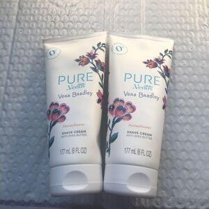 Lot 2 Pure by Gillette Venus - Vera Bradley - Honeyflower Shave Cream 6 Fl Oz